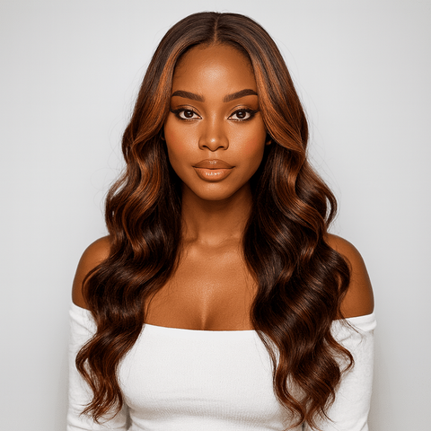 Honey Bronze Waves 24-inch HD lace wig