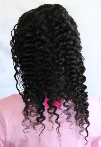 13x4 Deep wave Frontal Wig with 4c hairline - Thalo Wigs