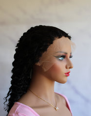 13x4 Deep wave Frontal Wig with 4c hairline - Thalo Wigs
