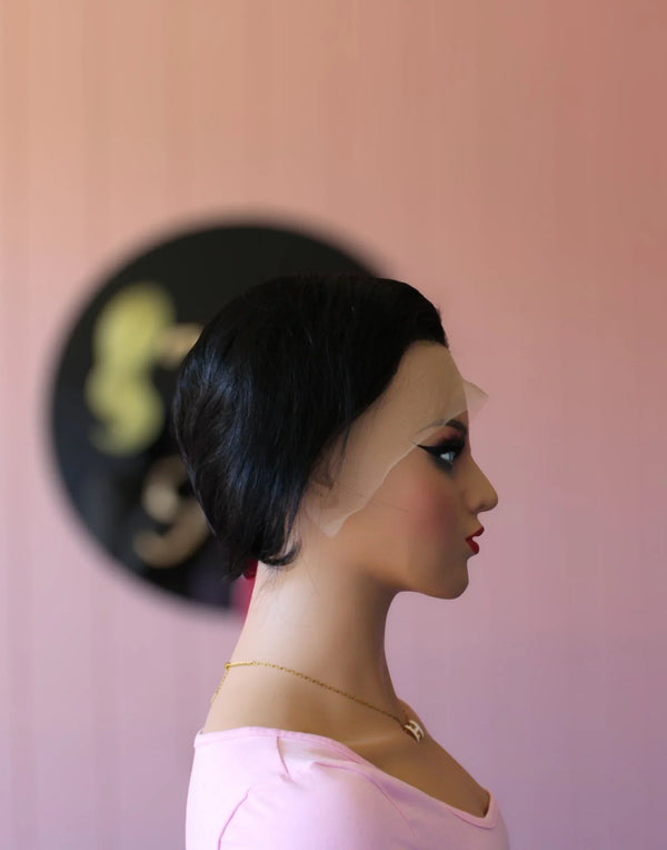 13x4 Frontal Pixie Wavy Wig with side part - Thalo Wigs