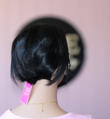 13x4 Frontal Pixie Wavy Wig with side part - Thalo Wigs