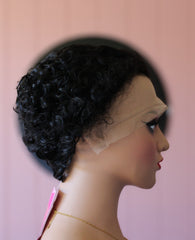 13x4 Pixie Curls Frontal wig with Pre - Plucked hairline - Thalo Wigs