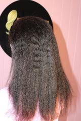 13x4 Straight Kinky frontal wig with 4c hairline - 18 inch - Thalo Wigs