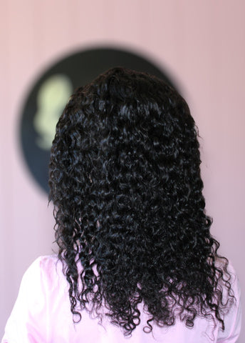 13x4 Water wave Closure Wig with 4c hairline - 18 inches - Thalo Wigs