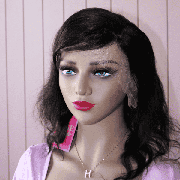 13x4 Body wave 12 inches Frontal Wig with Side Bang