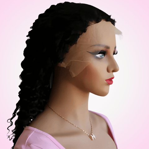 13x4 Deep wave Frontal Wig with 4c hairline
