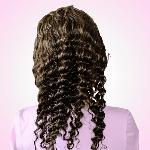 Balayage lace wig with pre-plucked hairline
