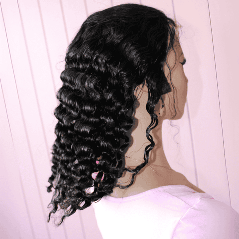 13x4 Deep wave Frontal Wig with 4c hairline