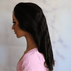 13x4 Glueless Body wave Frontal Wig with Pre-plucked hairline
