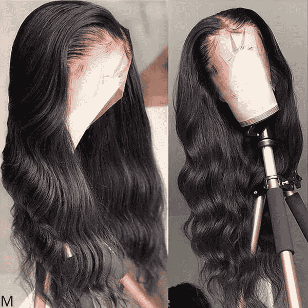 13x4 Glueless Body wave Frontal Wig with Pre-plucked hairline
