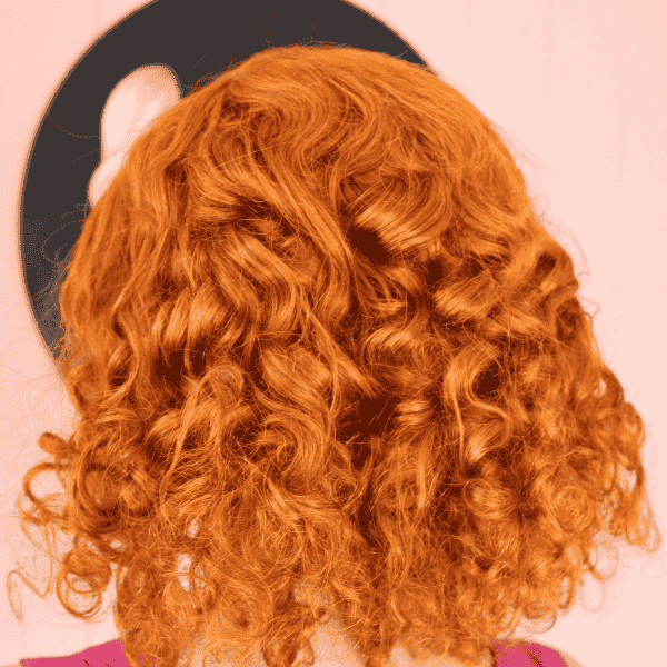 13x4 Glueless Closure Wig with Side Part – Human Hair Ginger Lace Front for Women