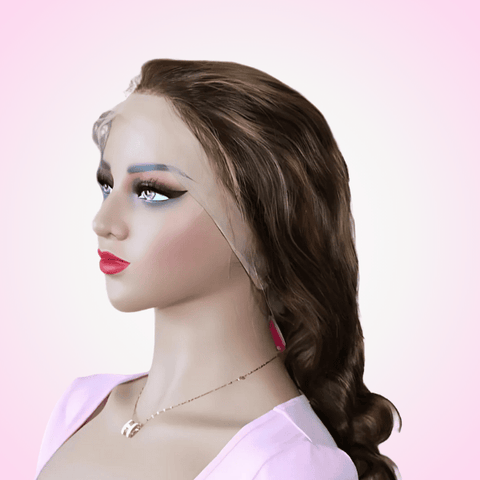 13x4 Highlight Body Wave Frontal Wig - 18 inches