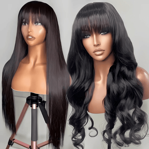 13x4 Loose Wave Lace wig with Bang