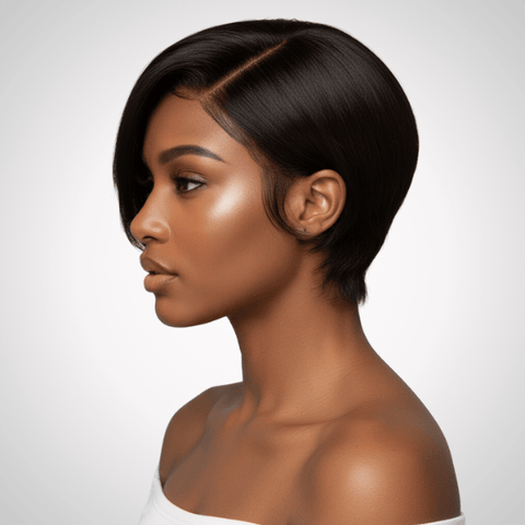 Sleek Diva Pixie|13x4 HD with side part|Pre-Everything