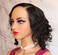 14 inch 13x4 Glueless back Curls Closure Wig with side part - Thalo Wigs