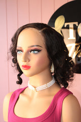 14 inch 13x4 Glueless back Curls Closure Wig with side part - Thalo Wigs