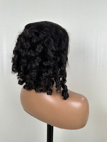 14 inch 13x4 Glueless back Curls Closure Wig with side part - Thalo Wigs