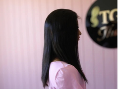 13x4 & 4x4 Double Drawn Closure Wig with Pre-plucked Hairline- 14 inches