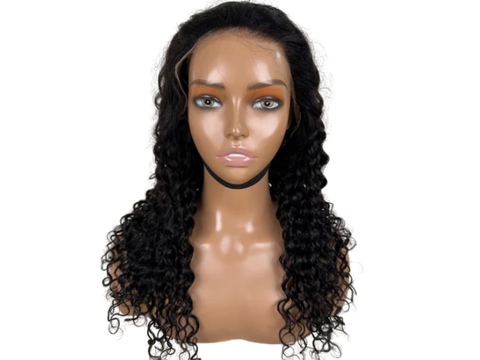 13x4 Glueless Pre_Everything HD Natural Color Water wave Frontal Wig