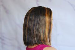 4x4 Piano color Bob Closure wig with Pre - Plucked Hairline | Thalo Wigs - Thalo Wigs