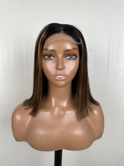 4x4 Piano color Bob Closure wig with Pre - Plucked Hairline | Thalo Wigs - Thalo Wigs