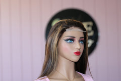 4x4 Pre - Plucked Highlights Straight Closure Wig - Thalo Wigs