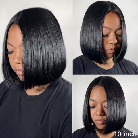 4x4 Straight Bob Lace Wig with Middle Part - Thalo Wigs