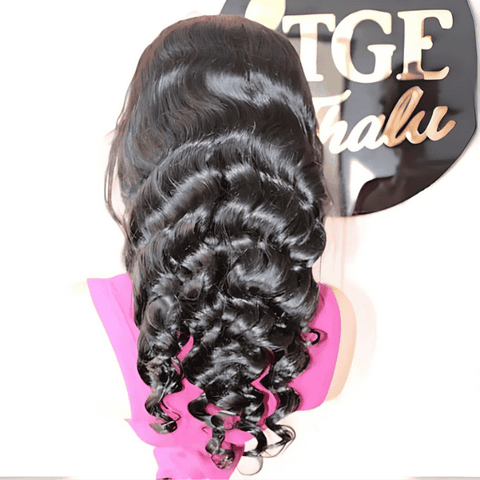 4x4 Deep wave Closure wig with Pre-plucked hairline -18 inches