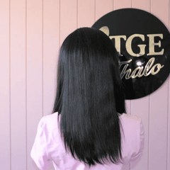 4x4 Double Drawn Closure Wig – 14” Human Hair, Pre-Plucked Hairline
