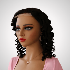 4x4 Loose deep Closure Wig with Pre-plucked hairline