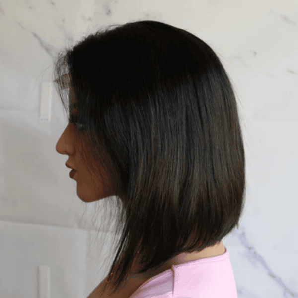 4x4 Straight Bob Lace Wig with Middle Part