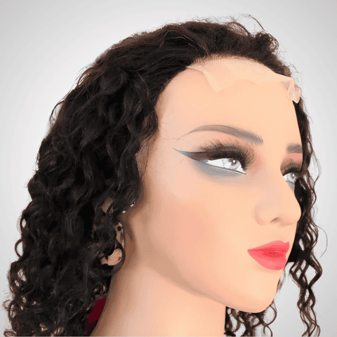 4x4 Water Wave 14 inches Closure Wig with Middle Part
