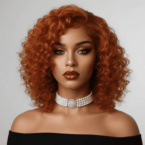 Copper Glow Curls  13x4 HD with side part| Pre-everything