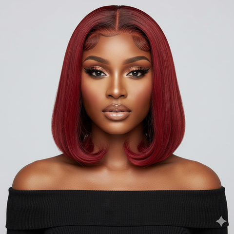 Garnet Chic | 13x4 colored lace bob closure