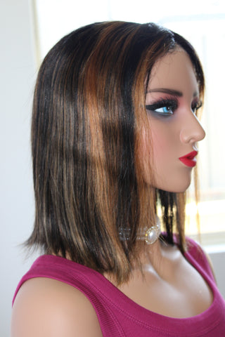 4x4 Piano Color Bob Closure Wig  – Premium Human Hair for a Natural Look