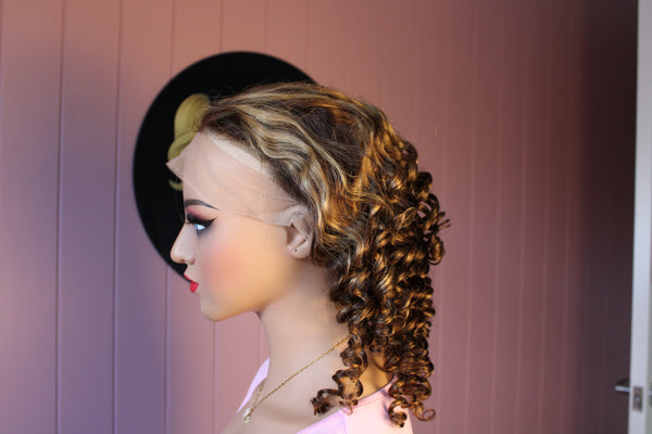 13x4 balayage highlights loose deep wig