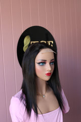4x4 Natural black Closure Wig  with Pre-plucked Hairline