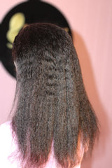 4C Edges 13x4 Kinky Straight Lace Front Wig – 18 Inch Human Hair