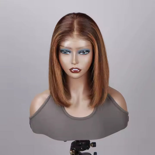 5x5 Glueless Bob lace wig - Highlight colored