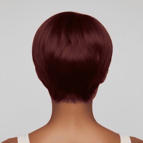 Wine luxe Pixie Cut- Side part| 13x4 HD Lace|Pre-Everything