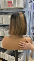 4x4 Piano Color Bob Closure Wig  – Premium Human Hair for a Natural Look
